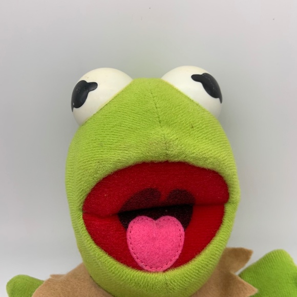 Vintage Jim Henson Baby Kermit the Frog 8" Muppet Plush Doll 1987 - Picture 6 of 16